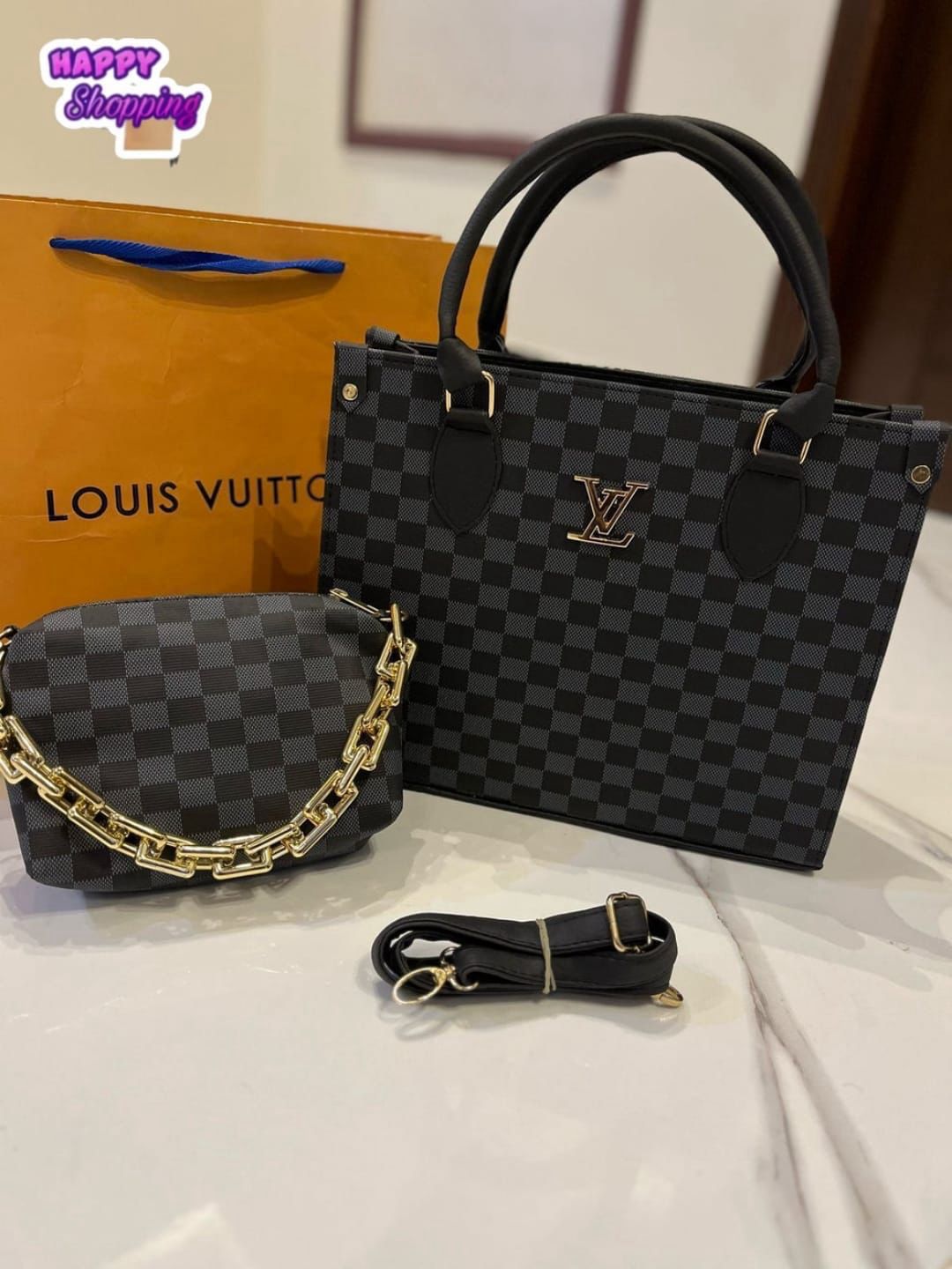 LOUIS VUITTON 2Pcs Premium Quality Shoulder Bag